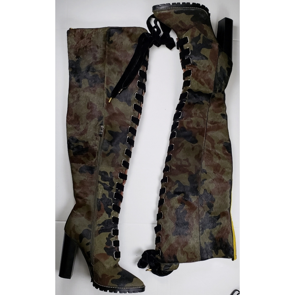 Major II Camo I am Jenniferle Thigh High Boots